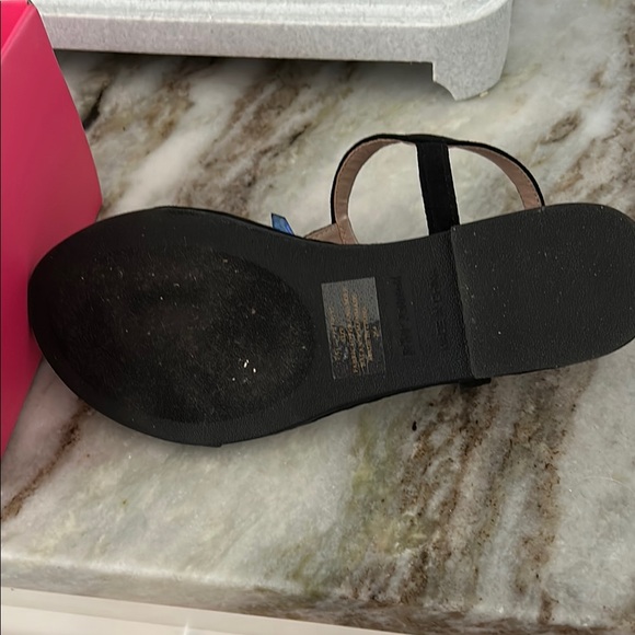 Betsey Johnson Black Sandals with Colorful Embellishments - Picture 4 of 4